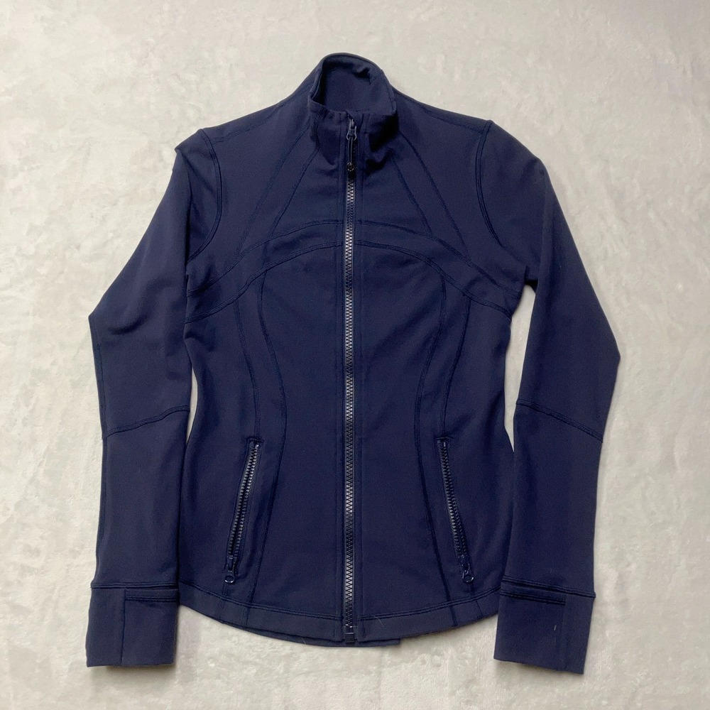 Lululemon Define Jacket Midnight Navy Women's Size 6 Luon Atheleisure Yoga